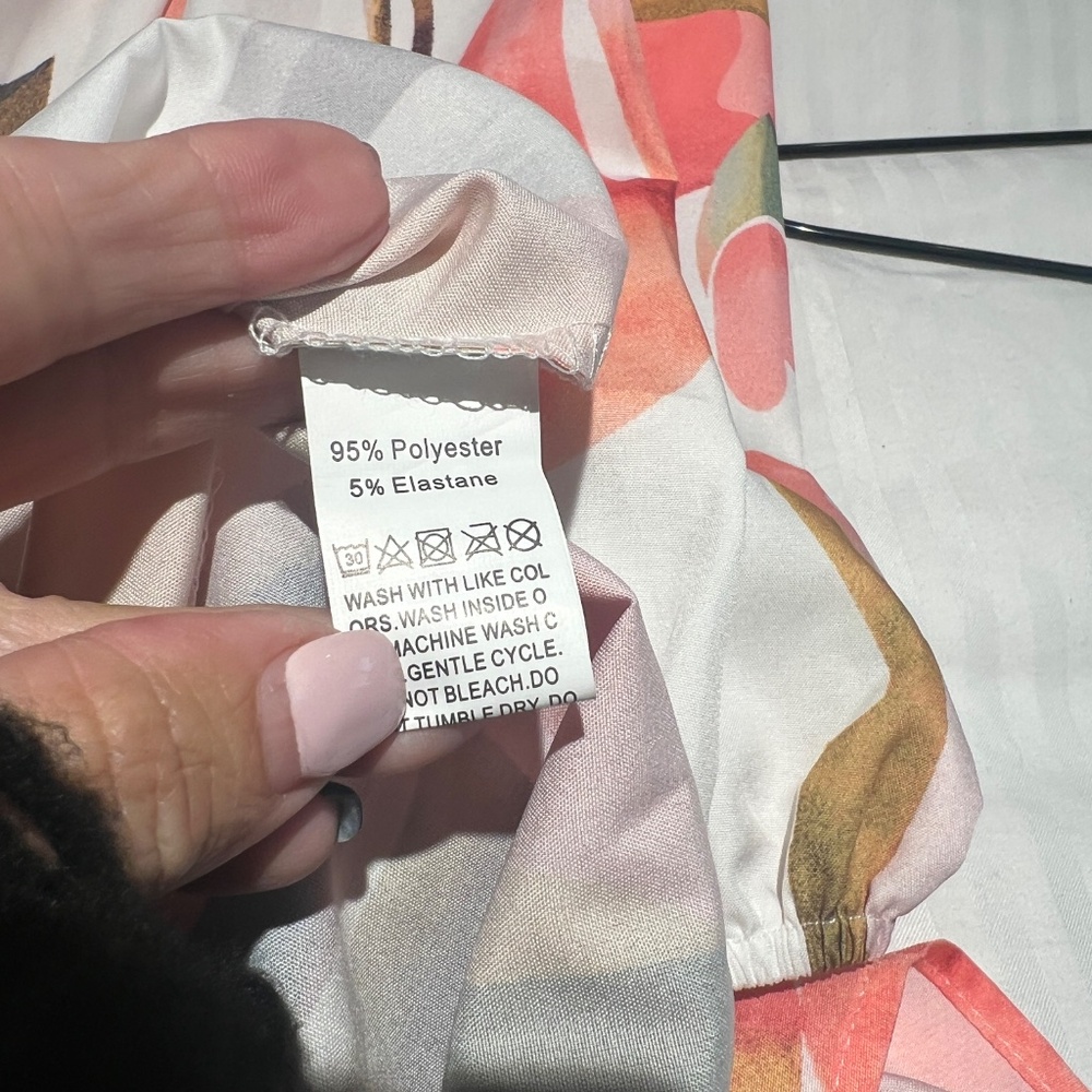 Women's Fall Boho Maxi Dress Casual Long‎ Sleeve V Neck Beach Flowy Dresse SZ M - Picture 5 of 6